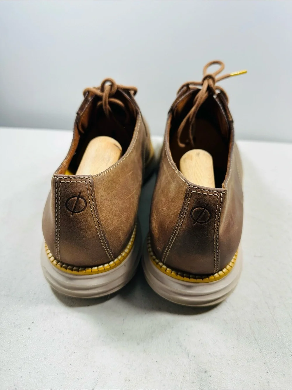 Cole Haan Original Grand Brown Leather Oxfords Men 11 M Casual Plain Toe C30305